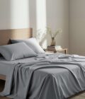Σεντόνι Γίγας με Λάστιχο Unicolors - Medium Gray