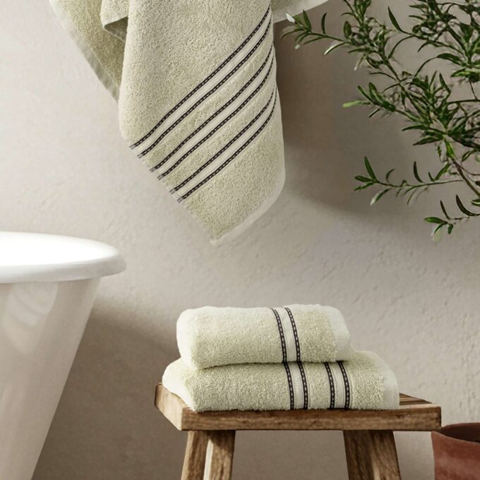 Σετ Πετσέτες (30x50 + 50x90 + 70x140) - Lorena Light Green