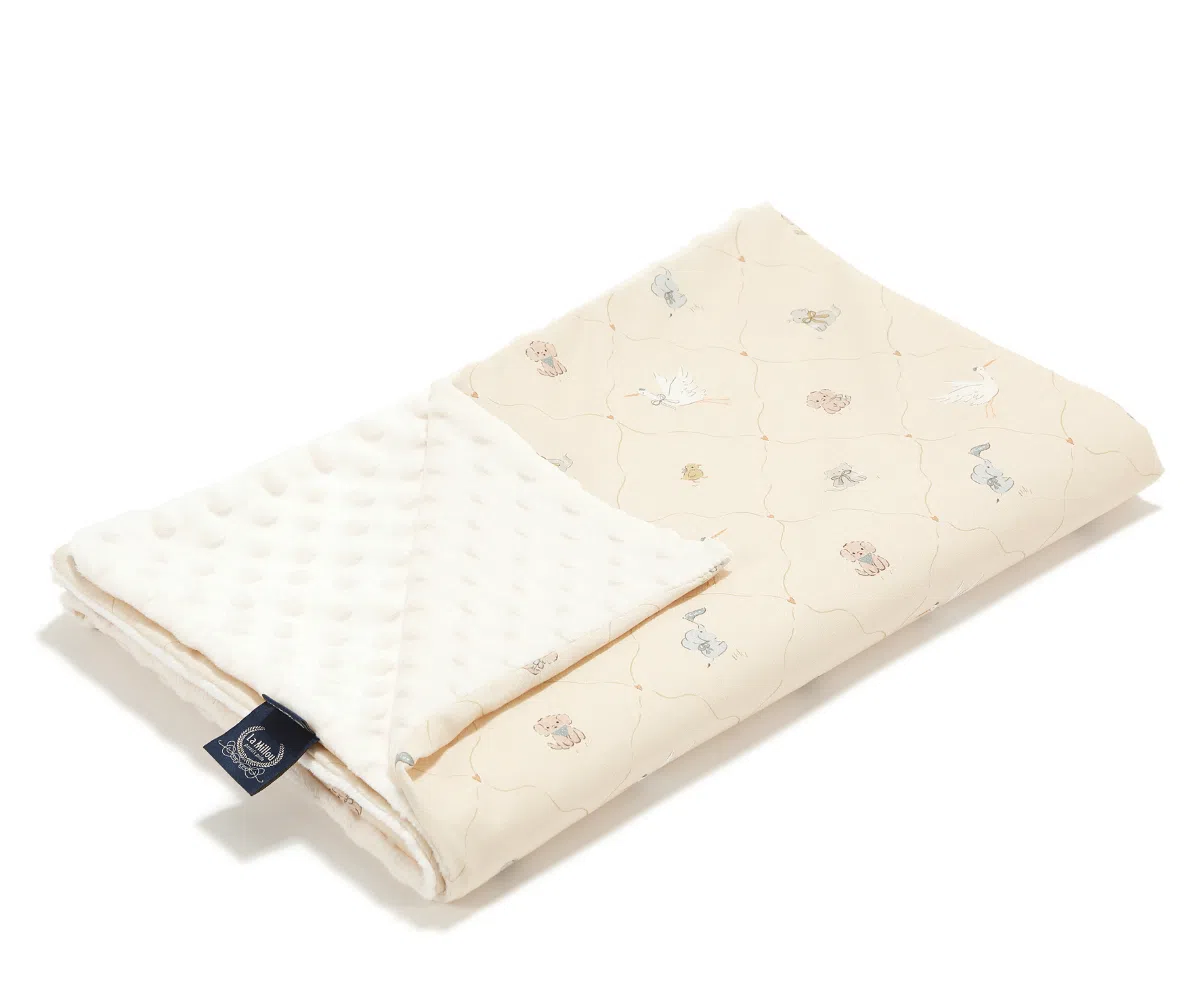 La Millou  Large Λεπτή Κουβέρτα Bebe Mignon Vanilla  110×140